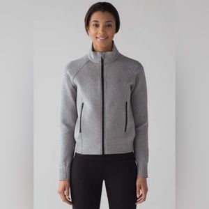 lululemon NTS Jacket perfect condition Heathered Medium Grey / Black Size 2